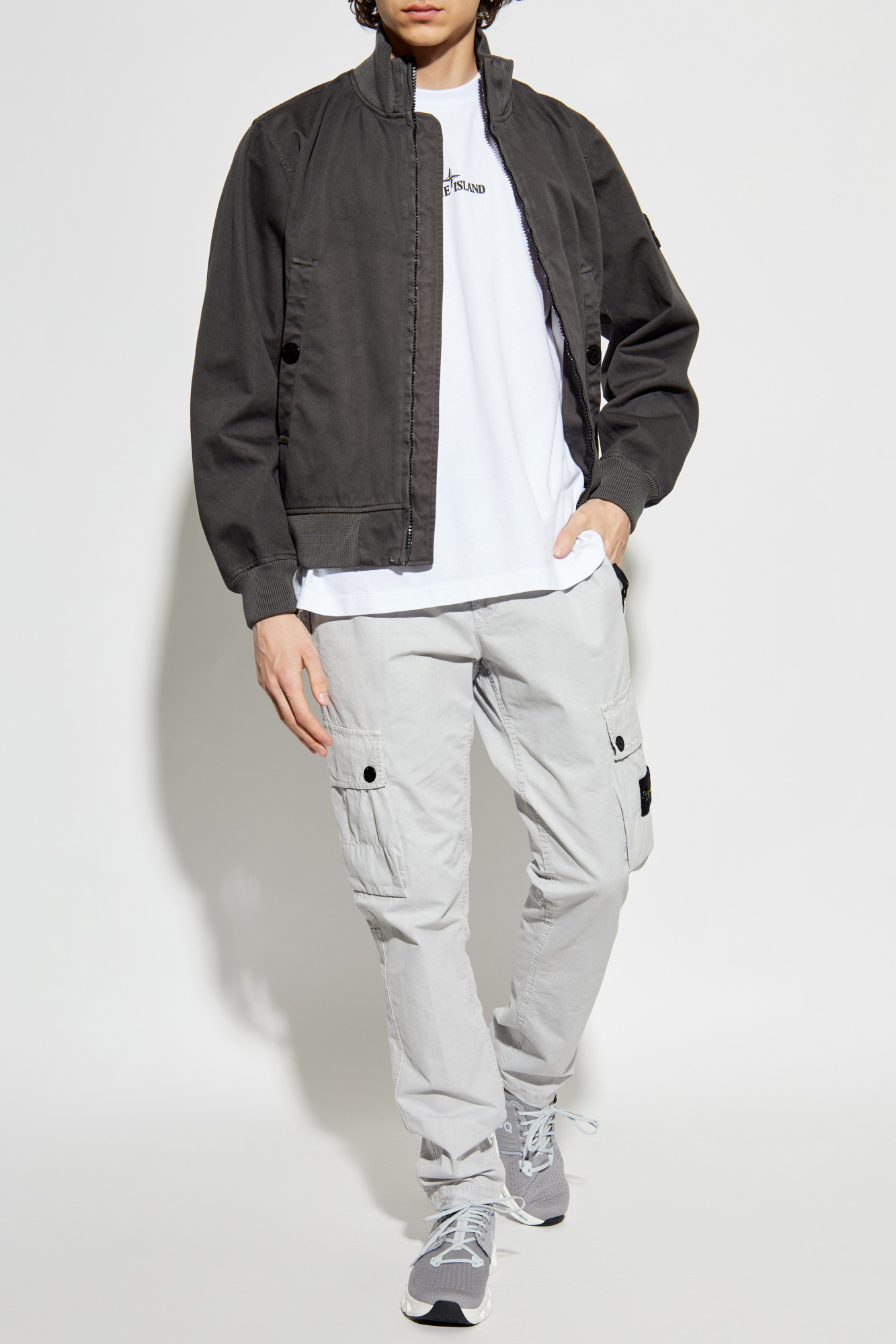 Stone Island Jacket with detachable patch | Men's Clothing Stone Island Jacket with detachable patch | Men's Clothing